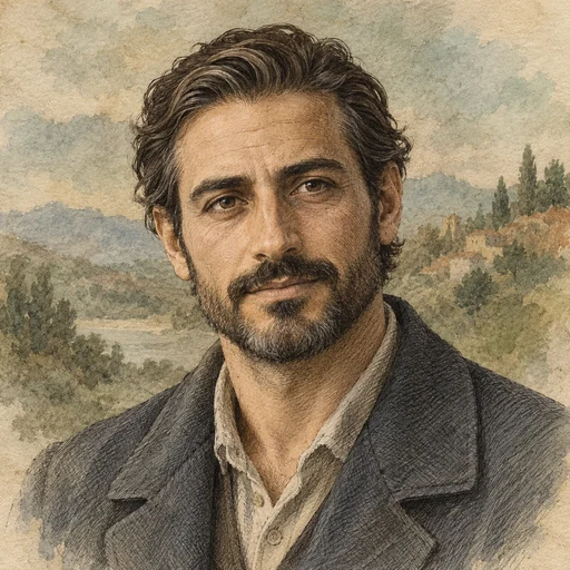 Illustrative portrait for Carl, a fictional adventurer